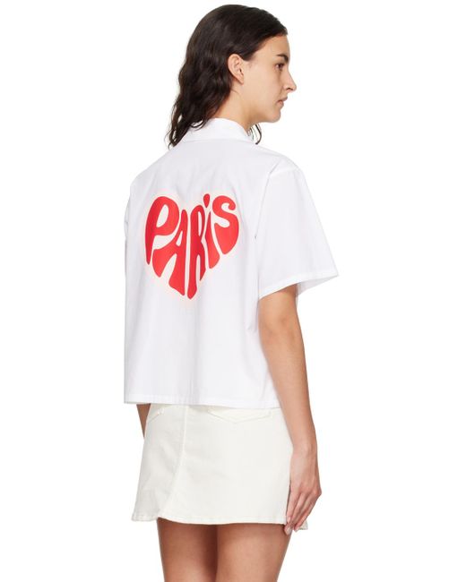 KENZO White Paris Heart Shirt