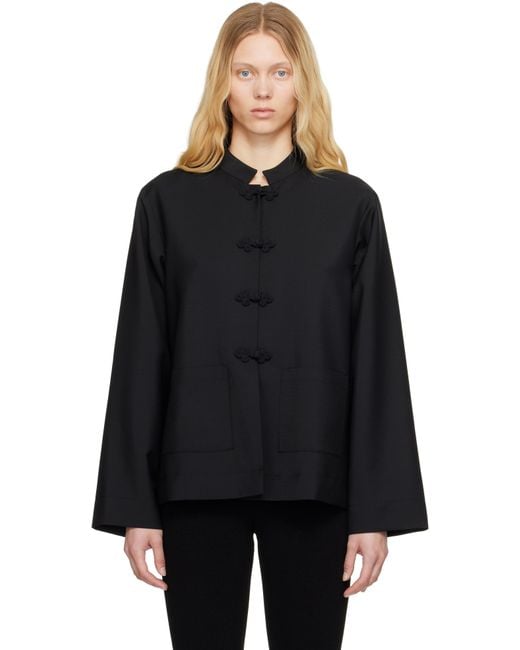Rohe Black Toggle Jacket