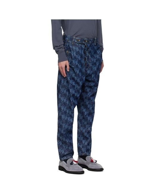 Vivienne Westwood Blue Drunken Jeans for men
