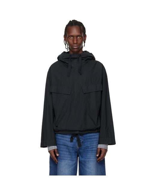 Studio Nicholson Black Aaron Levine Edition Kirby Popover Jacket for men