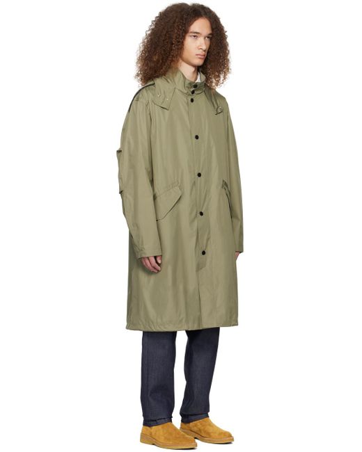 A.P.C. Multicolor . Khaki Antonny Trench Coat for men