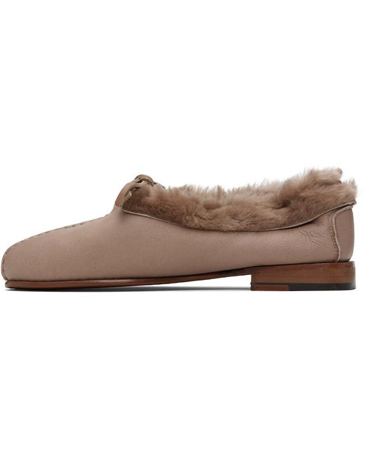 Hereu Black Tilla Shearling Loafers
