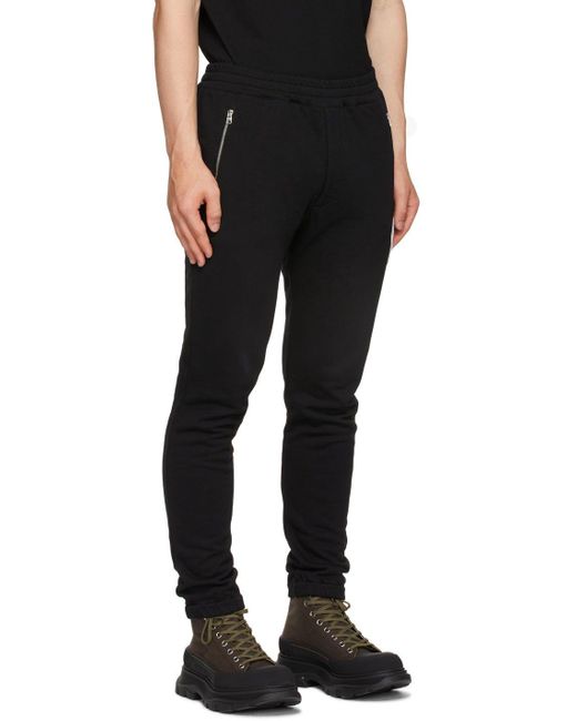 Alexander McQueen Crochet Skull Lounge Pants in Black for Men Lyst