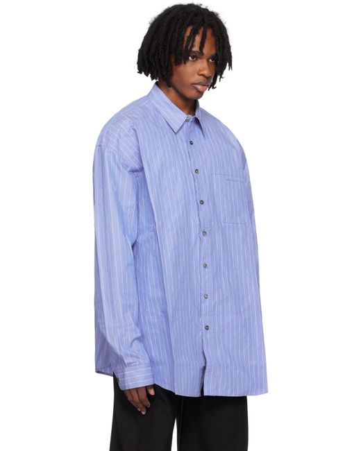 Y. Project Blue Scrunched Shirt for men