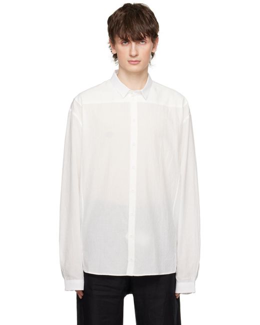 Nicolas Andreas Taralis White Jacquard Shirt for men