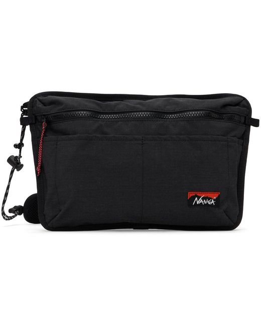 NANGA Black Hinoc Sacoche Bag for men