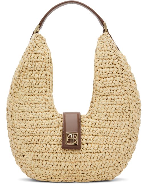 Anine Bing Metallic Lou Monogram Bag