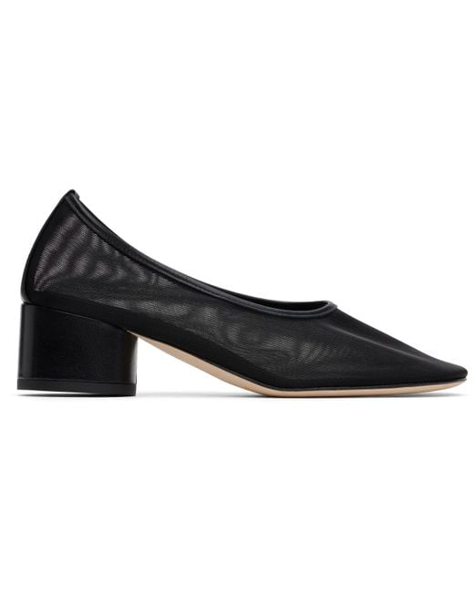 Dear Frances Black Balla Pump Mesh Heels