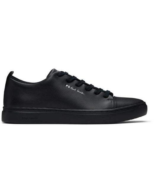 PS by Paul Smith Black Leather Lee Sneakers for men