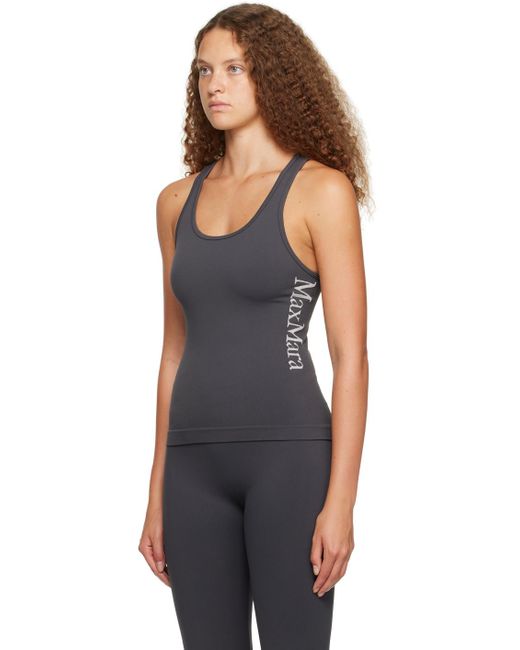 Max Mara Black Gray Fortuna Tank Top