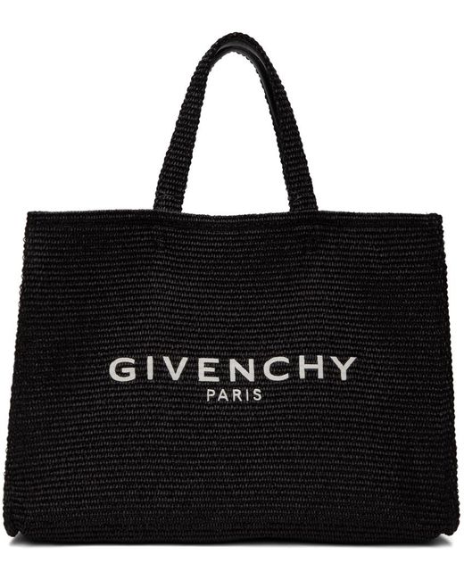 Givenchy Black `G-Tote Medium` Shopper Bag