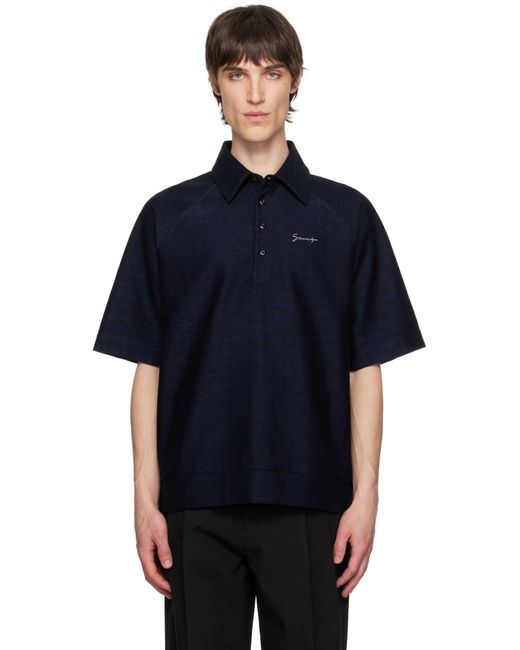 Givenchy Blue Monogram 72 Signature Polo for men
