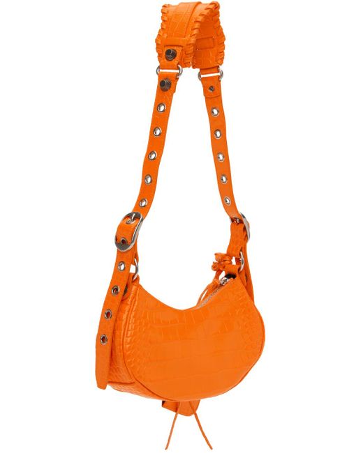 Balenciaga Orange Xs 'le Cagole Bag
