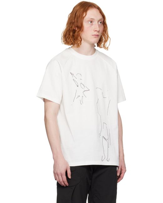 HELIOT EMIL White Formation T-Shirt for men