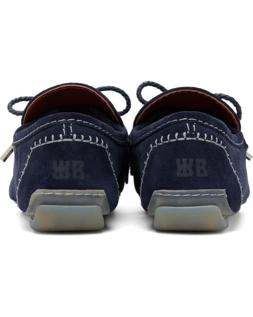 Wales Bonner Women's Blue Montego Tasseled Loafers