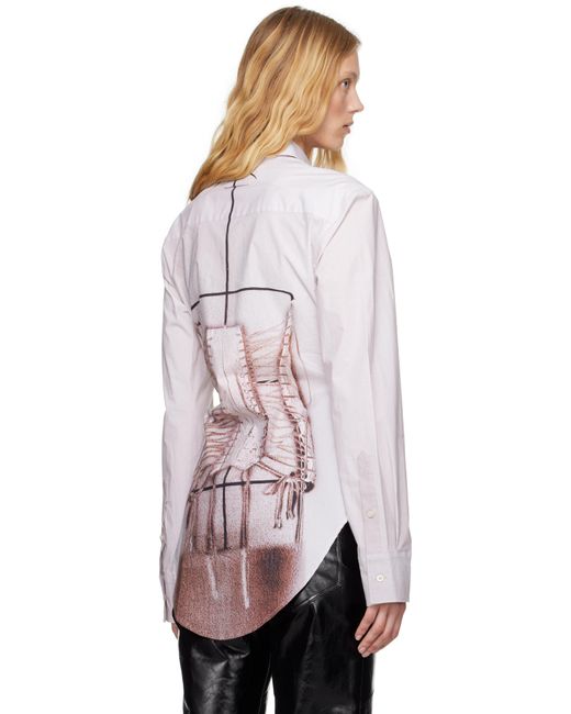 Jean Paul Gaultier ピンク 'The Trompe-L'Œil' Corset シャツ Pink
