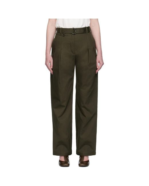 Burberry Multicolor Gabardine Belted Trousers