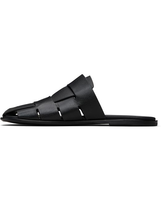 Hereu Black Dira Slim Slip-On Loafers for men