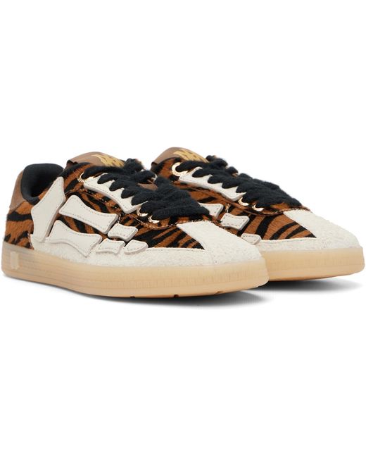 Amiri Black Zebra Pacific Bones Sneakers