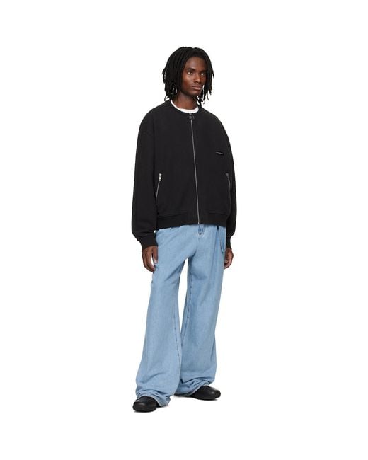 Wooyoungmi Black Zip-up Sweatshirt for men
