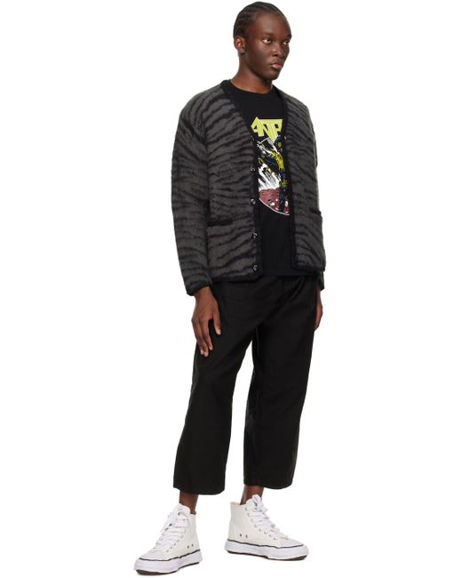 Cardigan noir en tricot brossé Neighborhood pour homme en coloris Black