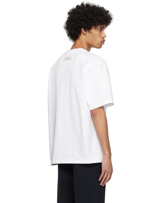 Rohe White Oversized T-shirt for men