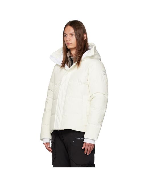 Canada Goose White Humanature Macmillan Down Jacket for men