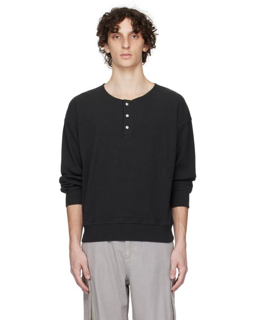 メンズ Our Legacy ブラック Ballon ヘンリーネック ブラック | Lyst