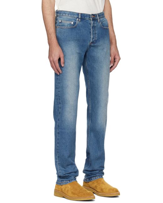 A.P.C. Blue . Indigo New Standard Jeans for men