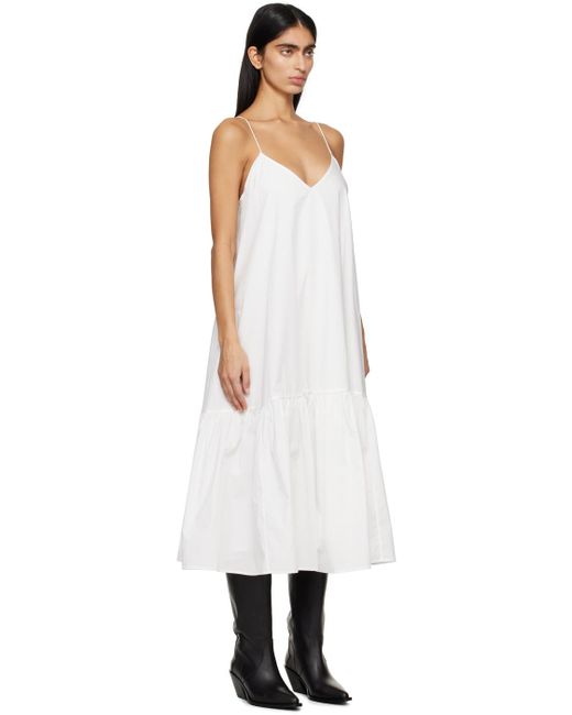 Anine Bing White Avarie Midi Dress