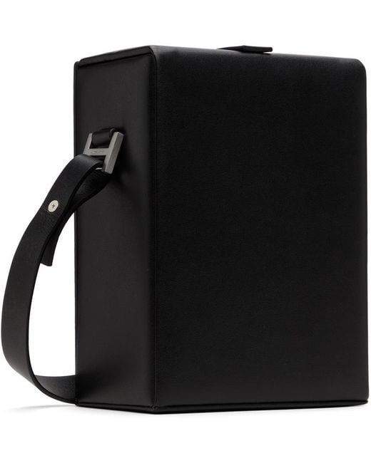 HELIOT EMIL Black Overt Box Bag for men