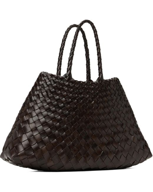 Dragon Diffusion ブラウン スモール Santa Croce トートバッグ Black