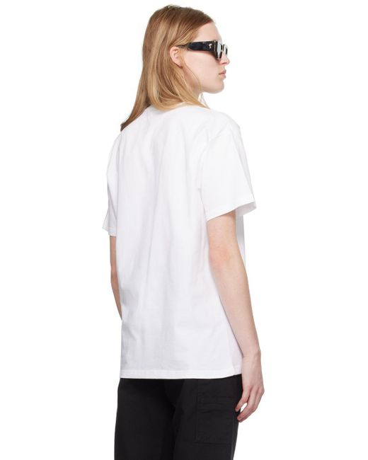T-shirt blanc à logo gummy Carhartt en coloris White
