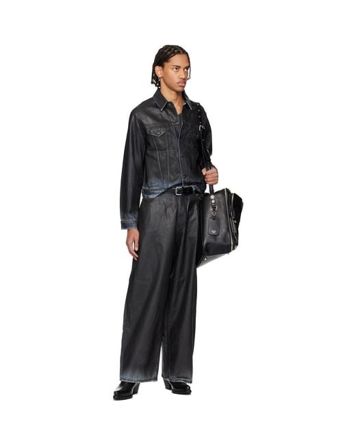 Acne Black Camero Hotel Duffle Bag for men