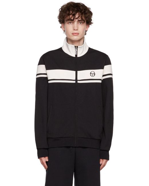 Sergio Tacchini Synthetic Polyester Track Jacket in Black for Men ...