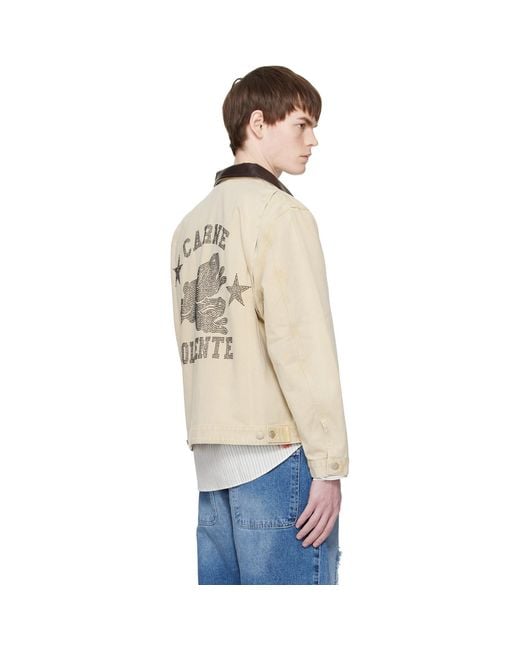 Carne Bollente Blue 'Moto Rabbit Rides Again' Denim Jacket for men