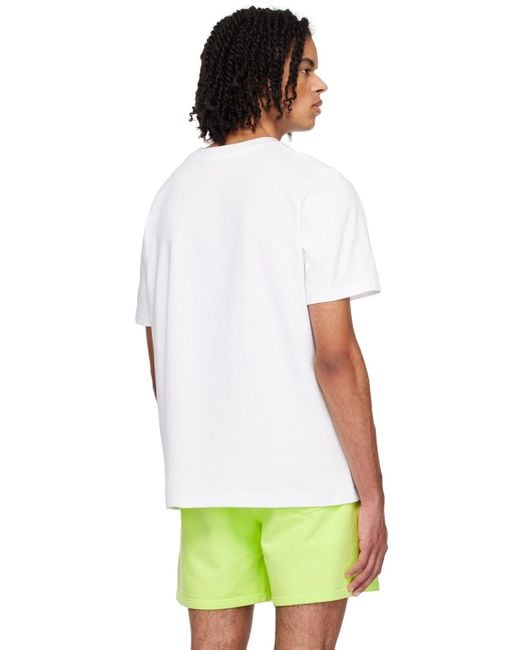 メンズ Casablancabrand ホワイト Afro Cubism Tennis Club Tシャツ Green