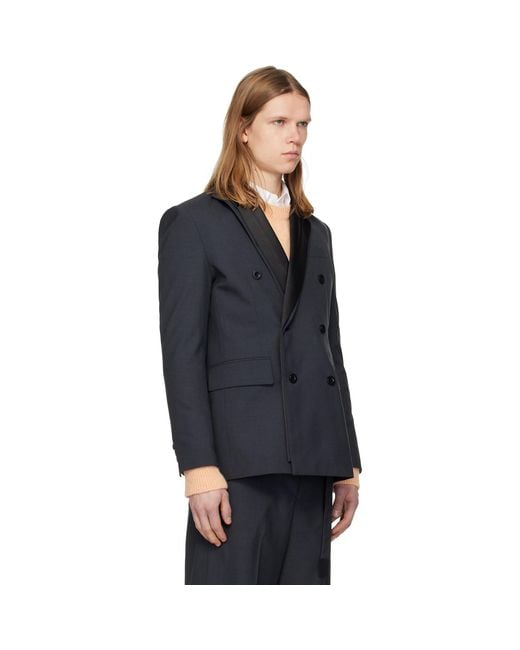 Sacai Black Suiting Blazer for men