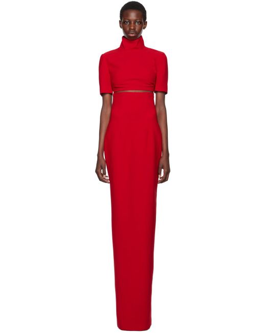 Monot Red Dakota Maxi Skirt