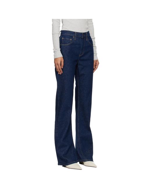 Agolde Blue Mid Rise Kick Boot Comfort Stretch Jeans