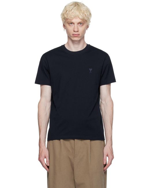 AMI Black T-Shirts for men