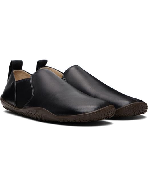 Lemaire Black Vibram Glove Slip On Leather Sneakers for men