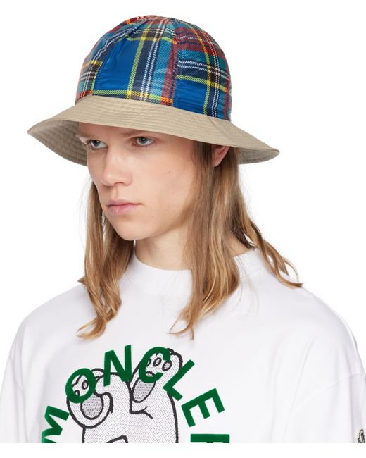 メンズ Moncler Genius Moncler X Frgmt ベージュ リバーシブル バケットハット Green