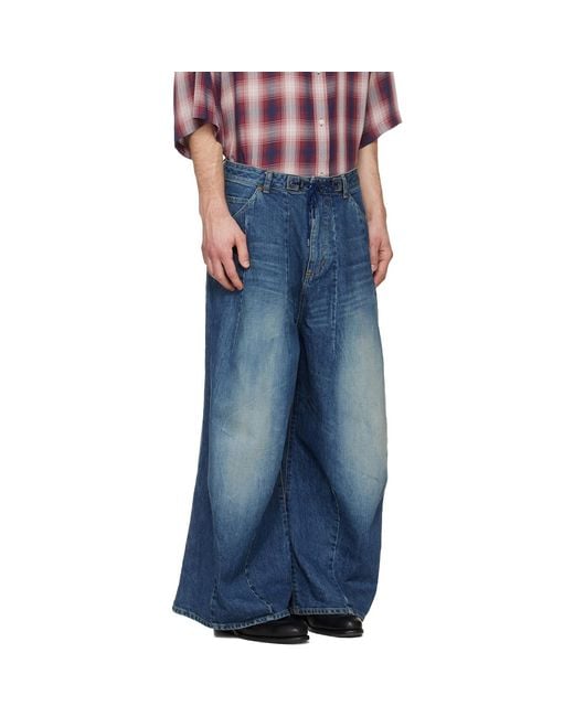 Needles Blue H.D. Buggy Jeans for men
