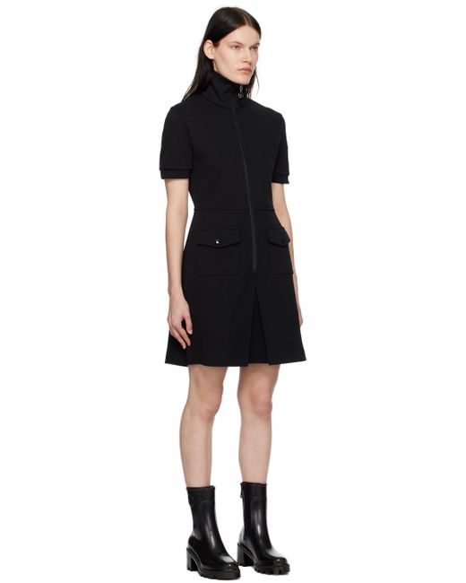 Moncler Black Zip Minidress