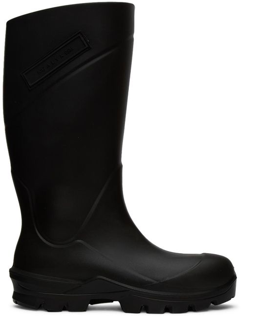 1017 ALYX 9SM Black Logo Rain Boots for men