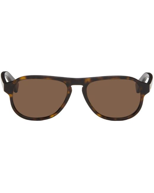 Bottega Veneta Black Brown Aviator Sunglasses