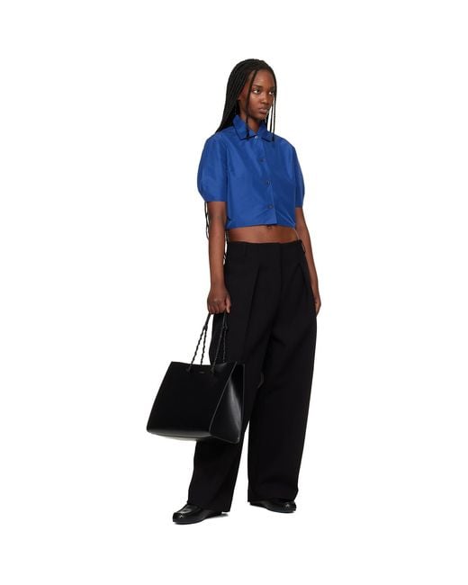 Jil Sander Black Tangle Tote