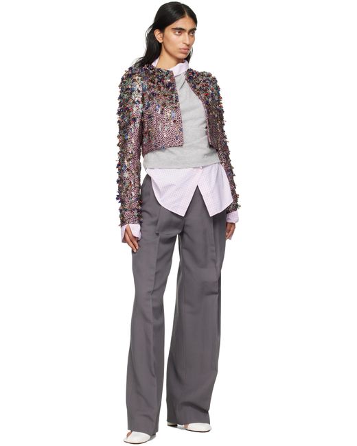 Dries Van Noten Multicolor Embellished Jacket