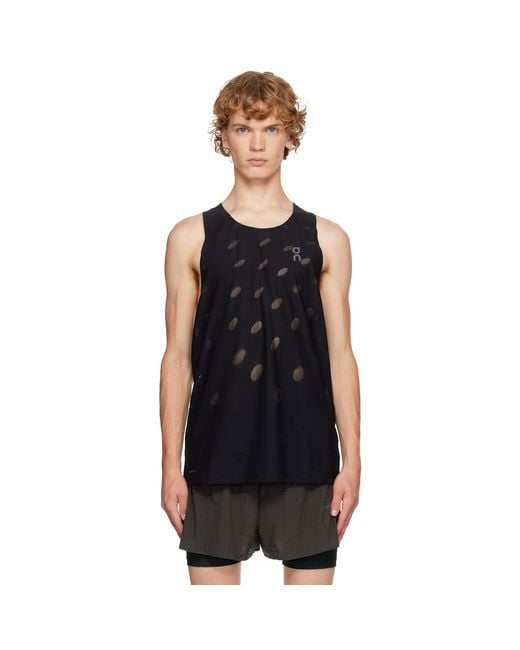 On Shoes Black Zero Breathe Running Top for men